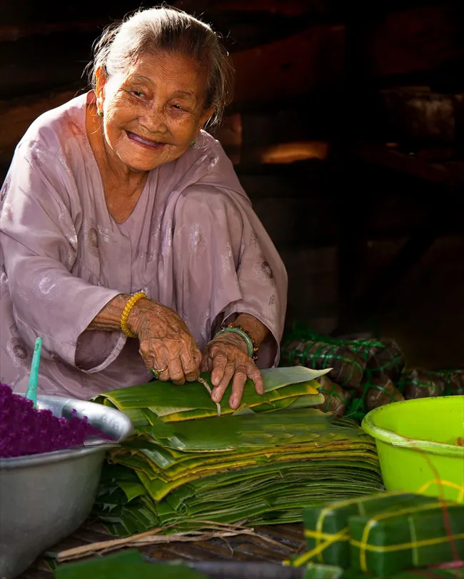 Bánh tét Trà Cuôn đặc sản “thương hiệu” của vùng đất Trà Vinh