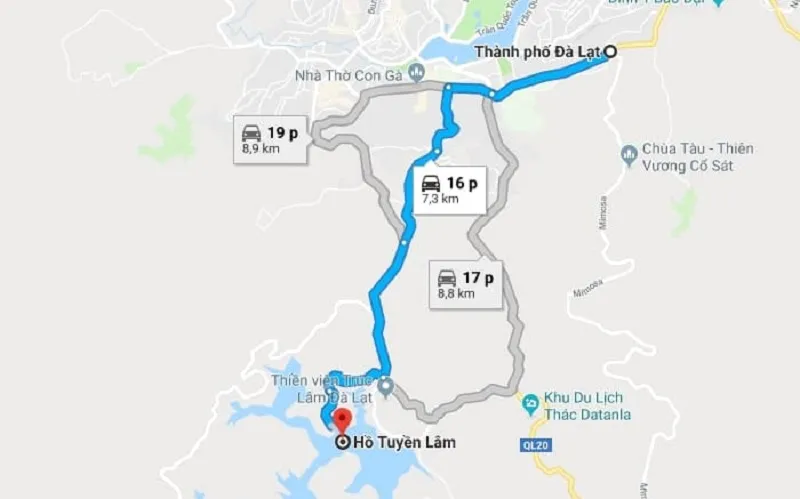Địa chỉ Hồ Tuyền Lâm nằm ở đâu?