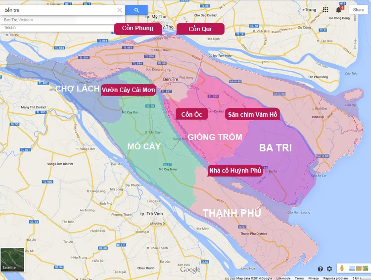 Giá vé vào tham quan vườn trái cây Cái Mơn mới nhất 2021